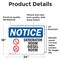 Signmission Generator Room Diesel Fuel Sign With Symbol, 24 in W x Rectangle, Vinyl Decal OS-2PACK-NS-D-1824-L-13100 - alternate 4